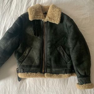 Vintage schott brothers shearling jacket